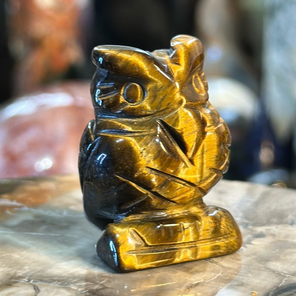 🌸SALE🌸 Tigers Eye Crystal Owl Carving!